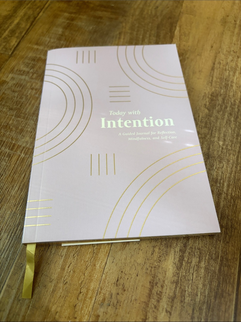 Today with Intention lavender & gold foil Guided Journal